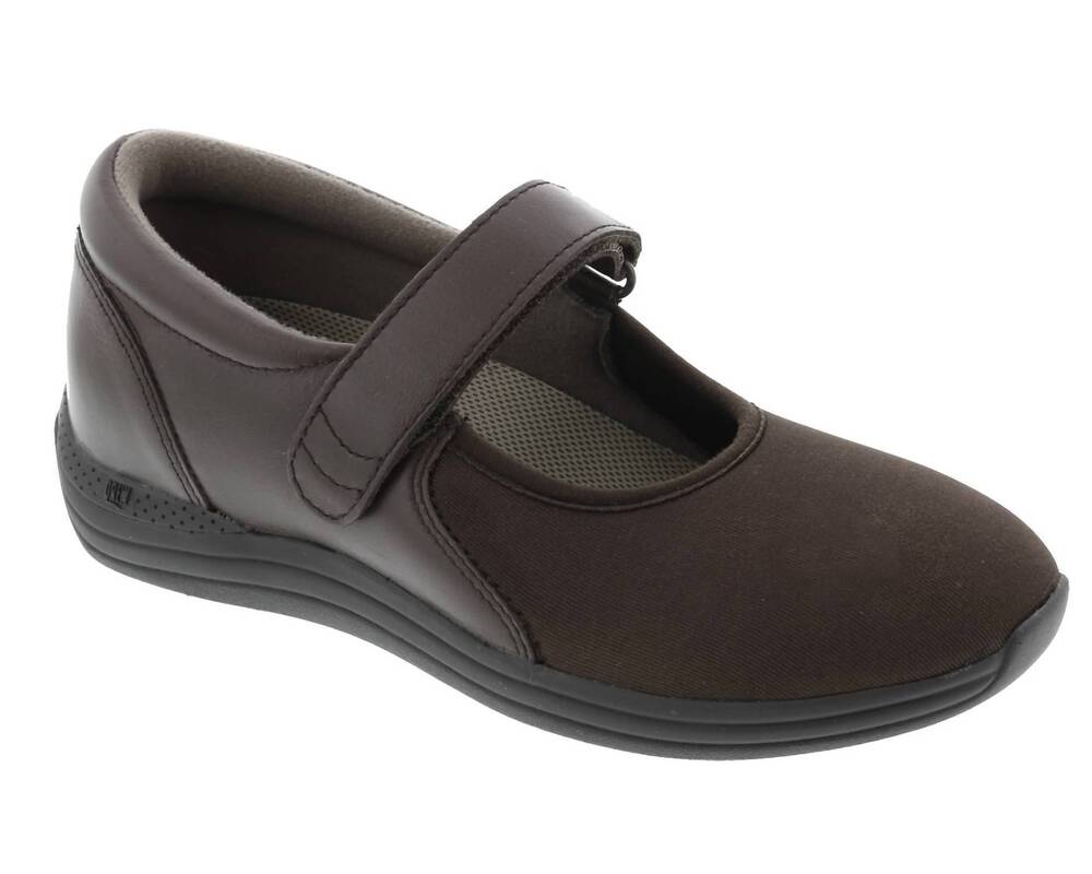 NEW DREW women's magnolia shoes in brown leather/ brown stretch